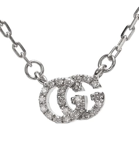 gucci double g diamond pendant